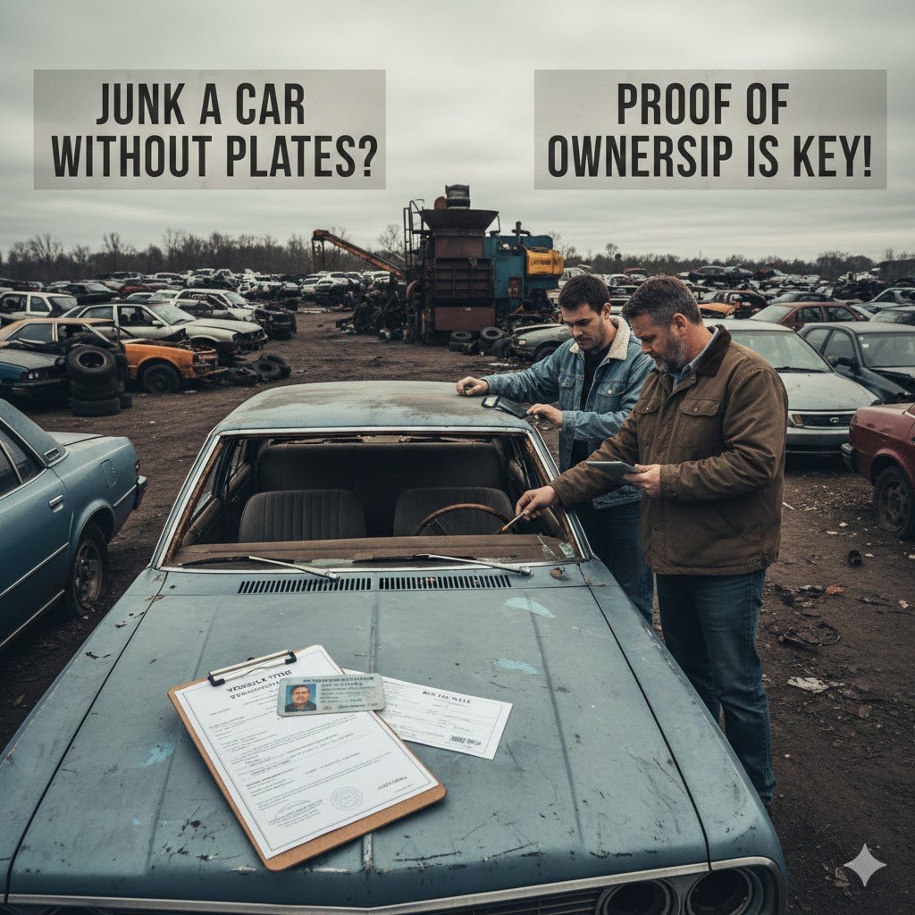 Can You Junk a Car Without a License Plate