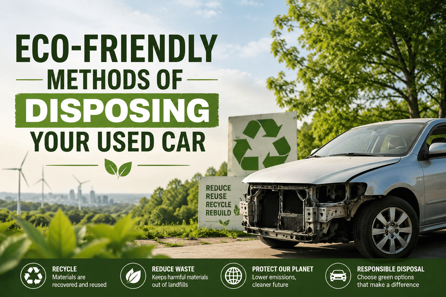 Eco-Friendly Methods of Disposing Your Used Car